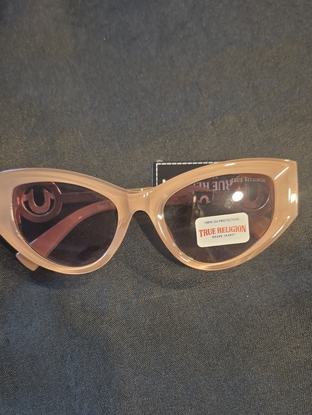 True Religion Women's Cat-Eye Sunglasses in Blush Pink
